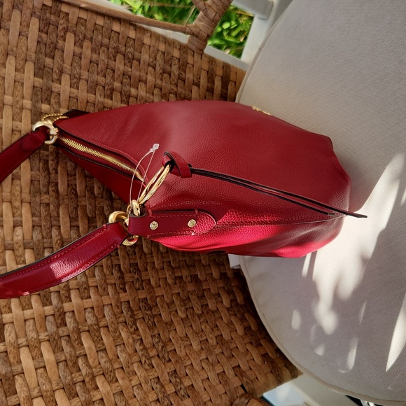 🔥🔥Rare NWOT Coach Skylar Small Satchel Crossbody Hobo Deep Scarlet/IM❤️❤️🌹 - Picture 8 of 8